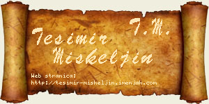 Tešimir Miškeljin vizit kartica